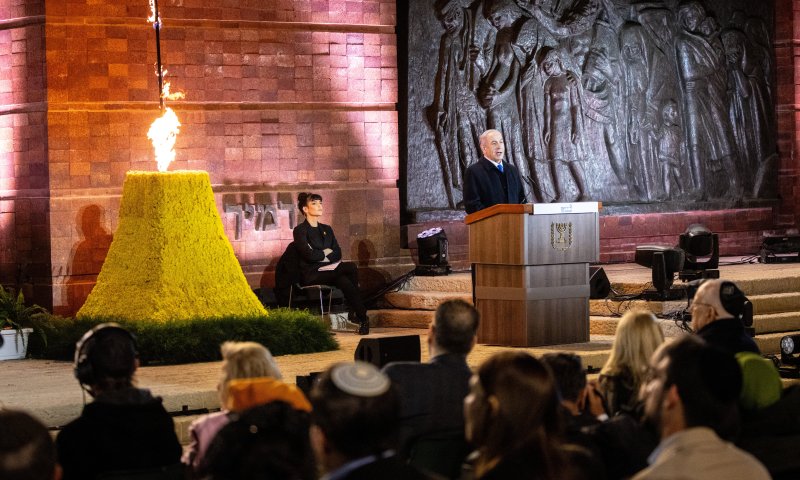 עצרת יום השואה הוקלטה מראש ותשודר ללא קהל
