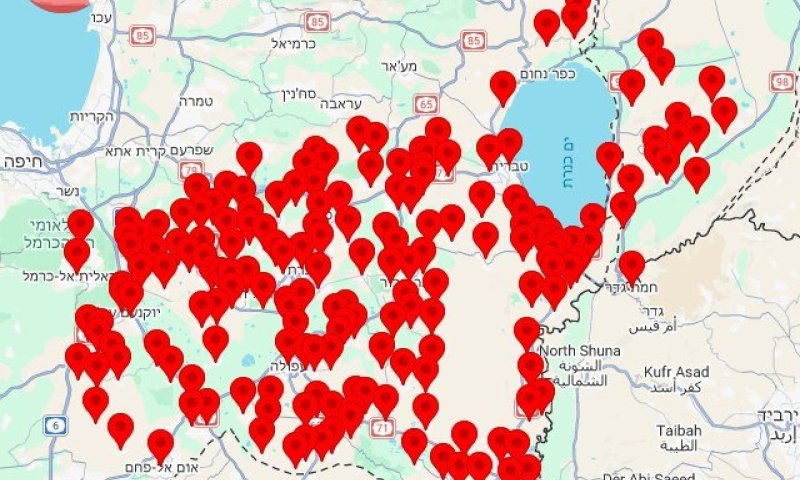 אזעקות בצפון בעקבות שיגורים מאיראן