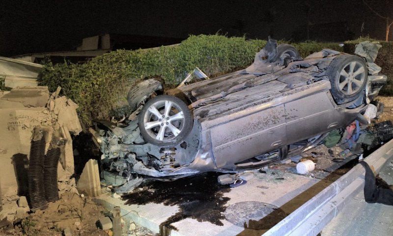 חשד: תקף את בת זוגו בקרית גת ונפצע בתאונה כשניסה להימלט