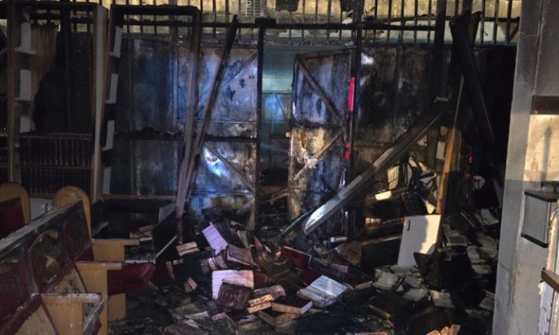 בזמן האזעקות: חשד להצתה בבית כנסת ברמלה 