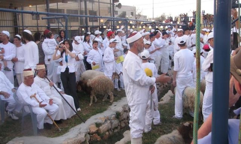 תיעוד: הקרבת קרבן פסח אצל העדה השומרונית