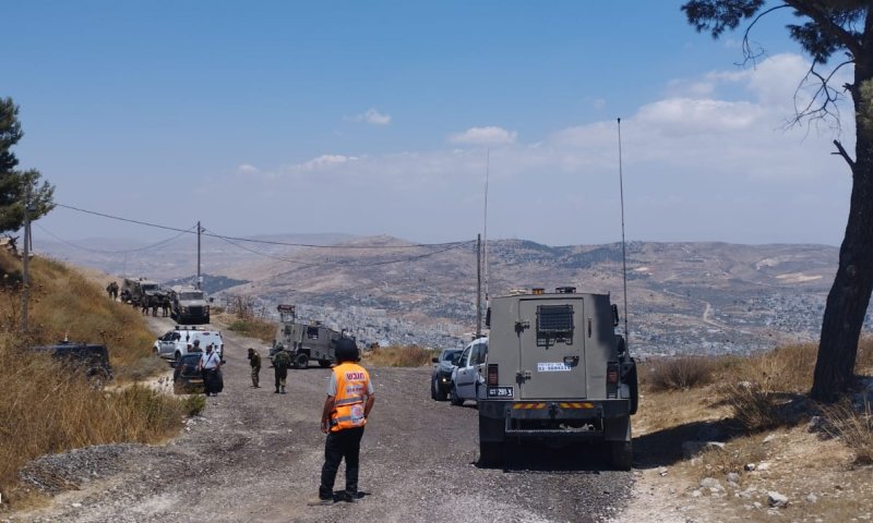 חשד לירי מרחוק: פצוע קל בפיגוע סמוך להר ברכה