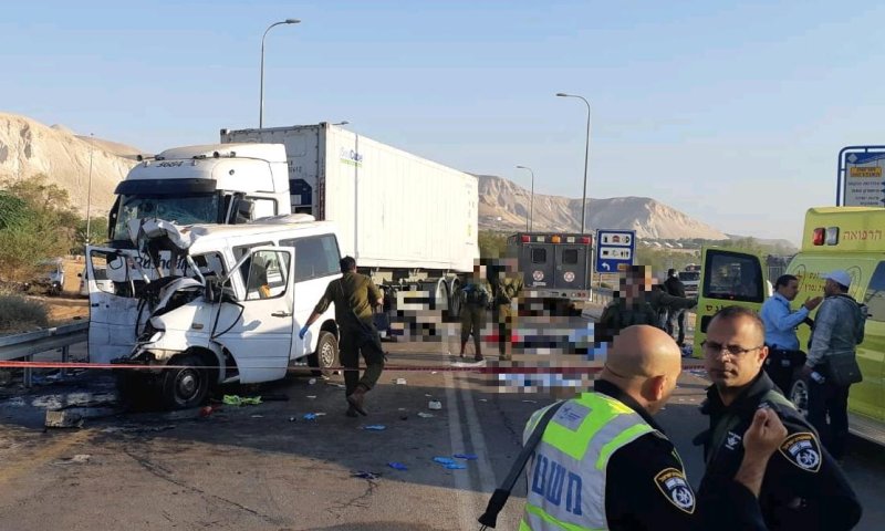 שישה הרוגים בתאונה קשה בכביש 90