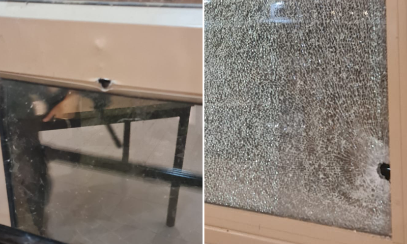 הקליע חדר את החלון ופגע בתלמיד הישיבה | תיעוד