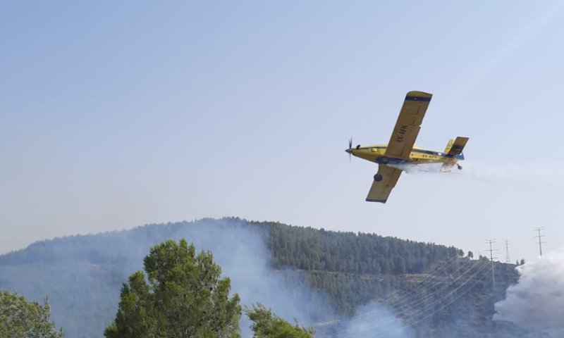 השריפה בהרי ירושלים: הושגה שליטה על האש