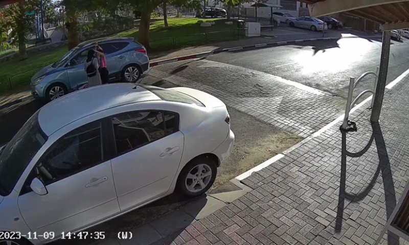 תיעוד: רגע פגיעת הרחפן בבית הספר באילת