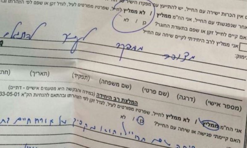 מקומם: זו התשובה שקיבל חייל שביקש לגדל זקן