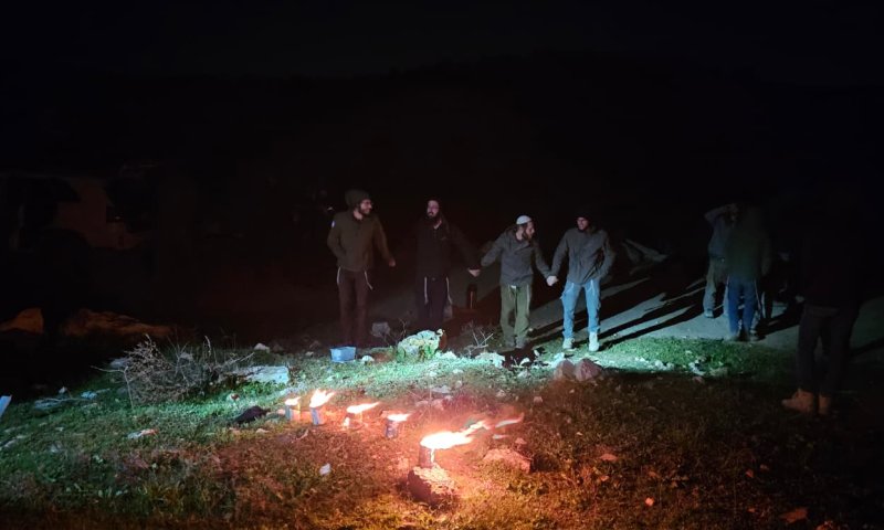 למרות שצה"ל ביטל את האישור: עשרות הדליקו נרות בצפון השומרון