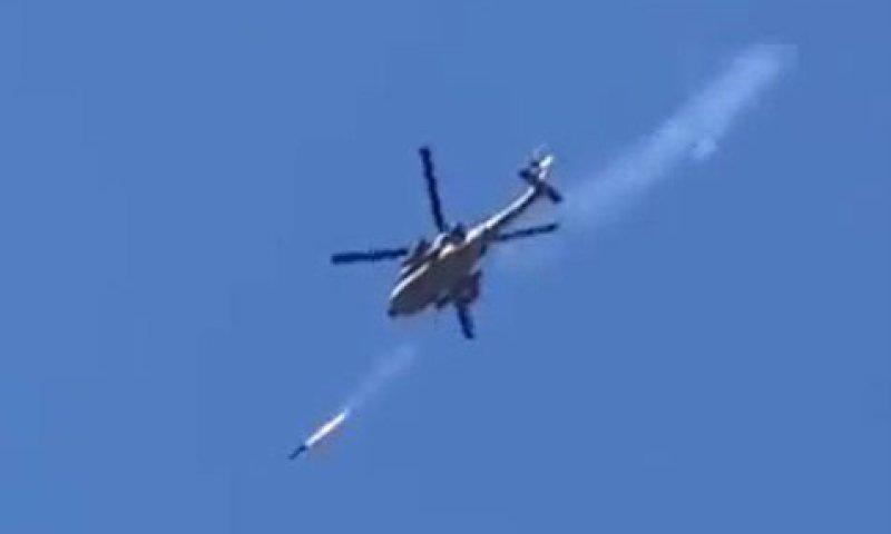 לראשונה מזה 20 שנה:  מסוק קרב תקף בג'נין. צפו