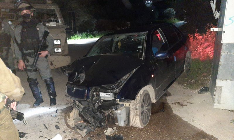 מחבל ניסה לבצע פיגוע: שני לוחמי מג"ב נפצעו קל