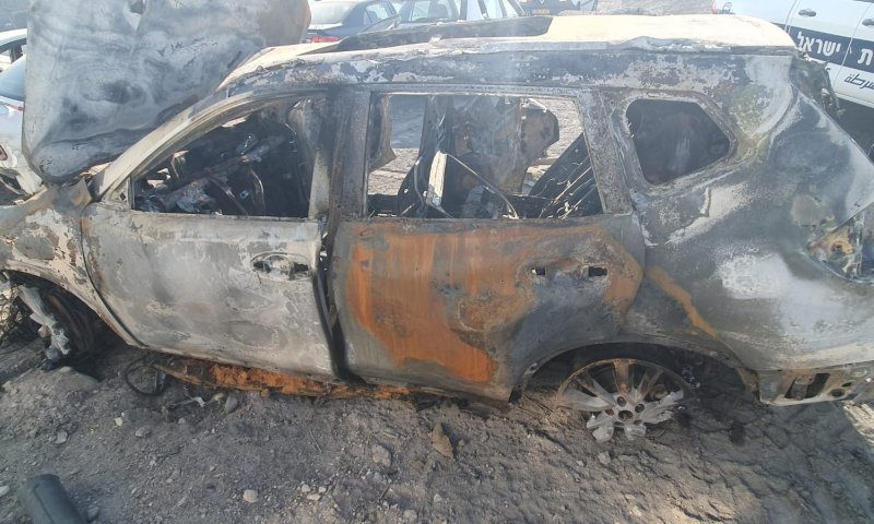 ישראלי נפצע בינוני בשריפת רכב בבקעת הירדן