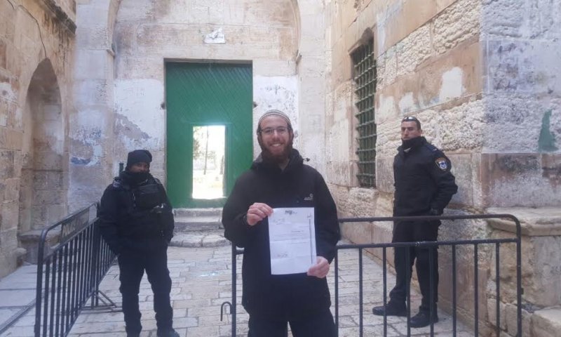 הרחקה מנהלית ניתנה לפעיל בולט בהר הבית