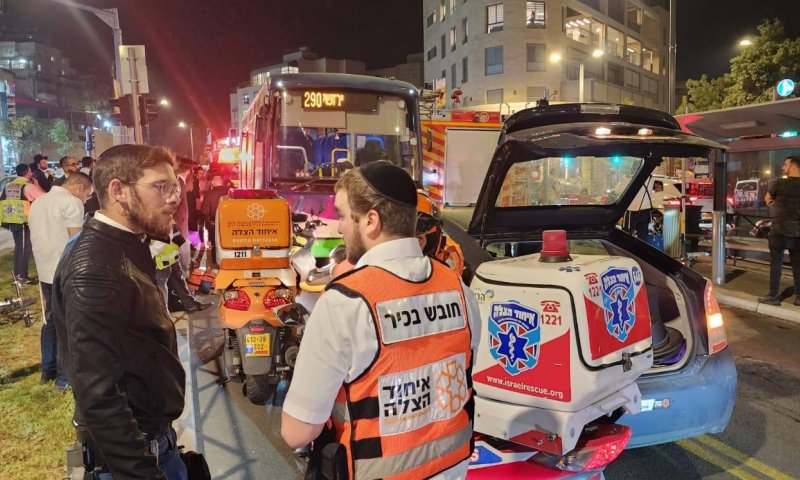 שוב: תאונה קשה בירושלים; הולך רגל נפצע