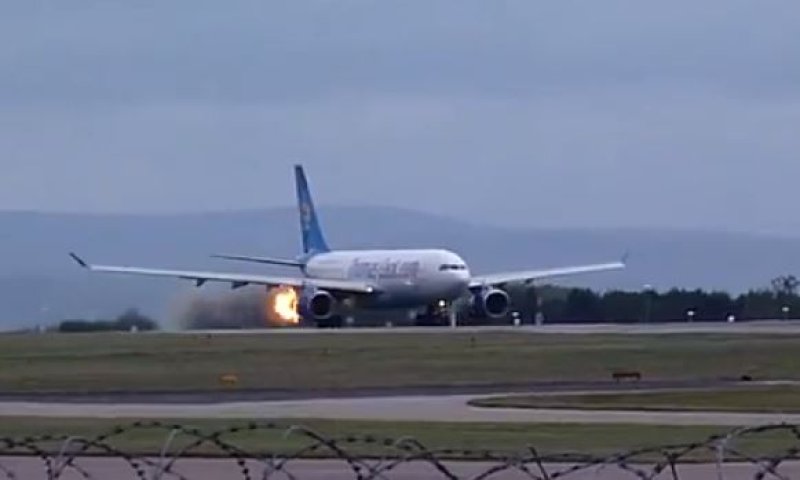 כמעט אסון: לפני ההמראה &ndash; מנוע המטוס התפוצץ