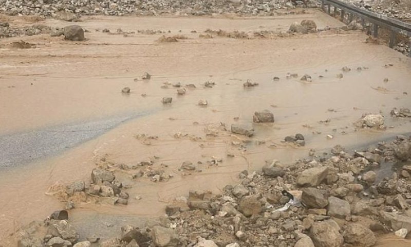 כביש 90 באיזור ים המלח נחסם לתנועה