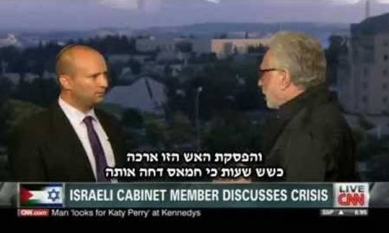 בנט ב-CNN: "חמאס טובח בילדיו שלו"