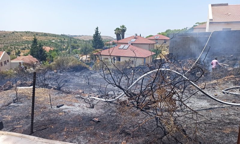 שריפה פרצה בין מספר בתים ביישוב נחליאל
