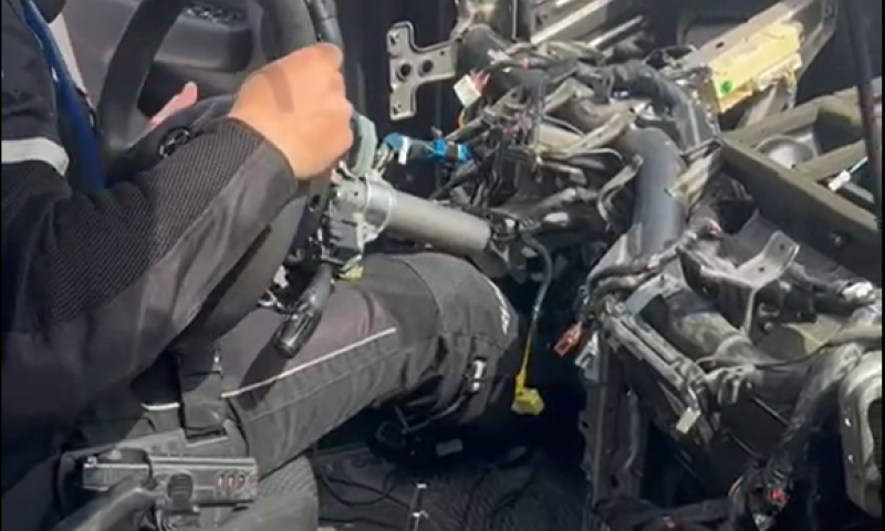 ללא פחד: נתפס נהג ברכב עם הגה מנותק