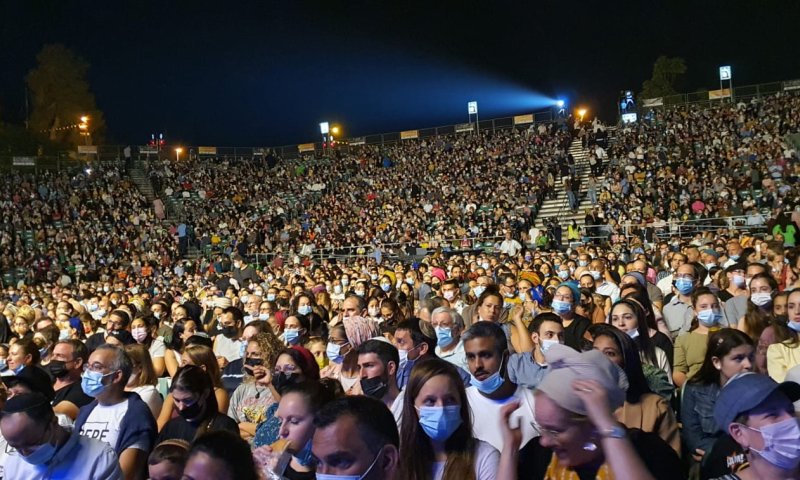 צפו: חנן בן ארי ותושבי בנימין הרעידו את בריכת הסולטן