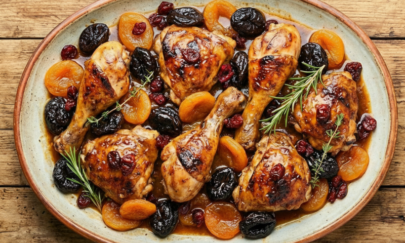 במיוחד לט"ו בשבט: מתכון לעוף עסיסי בפירות יבשים