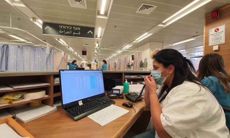 בית חולים הלל יפה: מערכת המחשוב מתחילה לעלות
