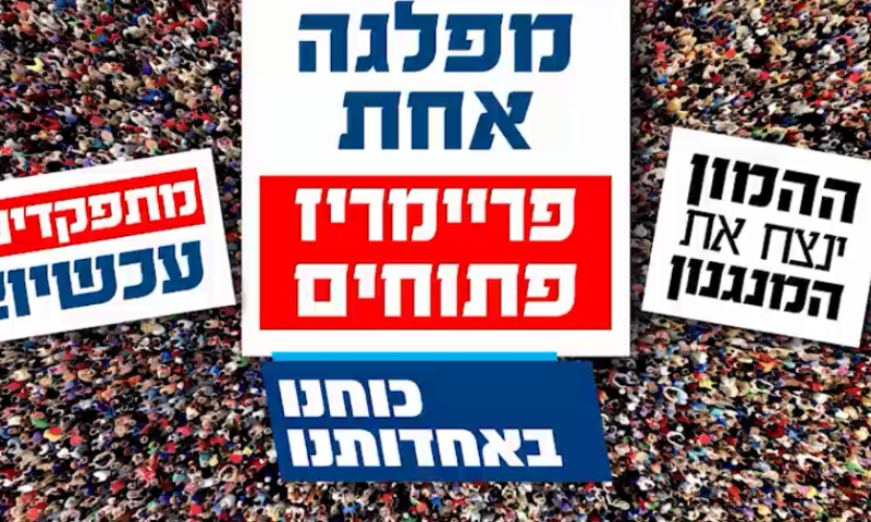 צפו: הכי ריאלי זה מפלגה אחת עם פריימריז פתוחים