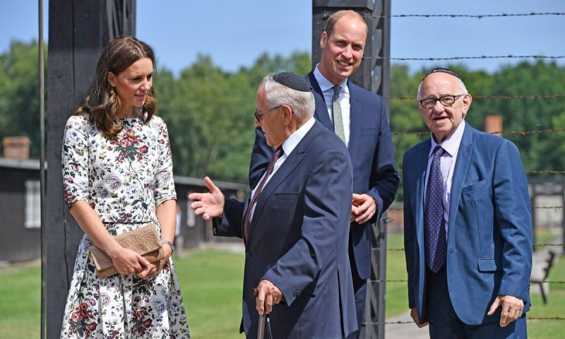 מרגשת ביותר: הדוכסית מבקרת במחנה השמדה