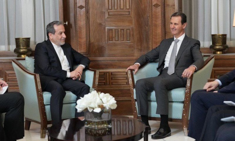 תומכים באסד: שר החוץ האיראני נחת בדמשק