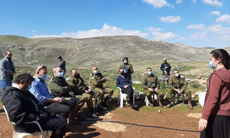 צפו | פגישה טעונה בין נציגי הגבעות לאלוף פקמ"ז