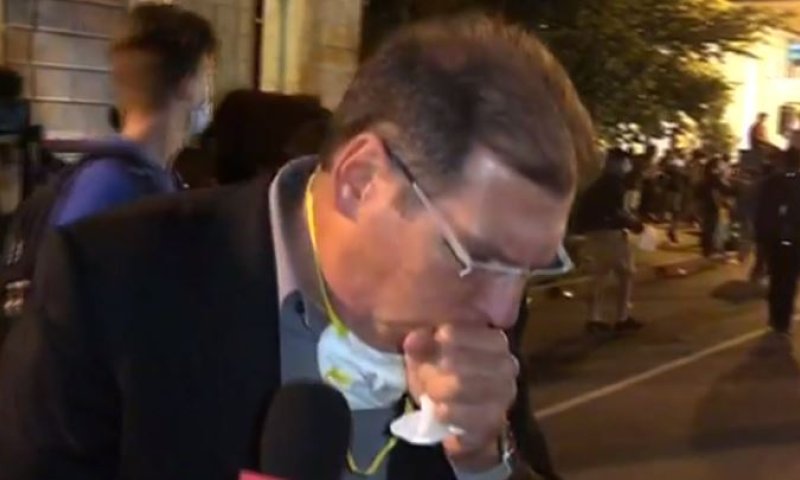 "קשה מאוד לנשום": כתב חדשות 13 נחנק בשידור.צפו