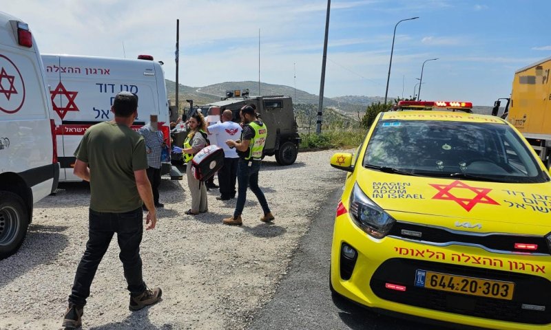 6 פצועים בהידרדרות מיניבוס לוואדי בשומרון