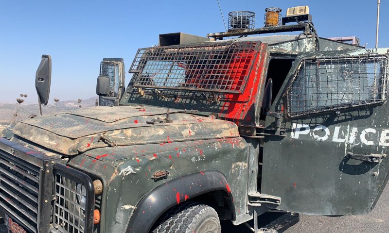 לוחמי מג"ב הותקפו סמוך ליצהר,הצע"ח לפינוי היישוב