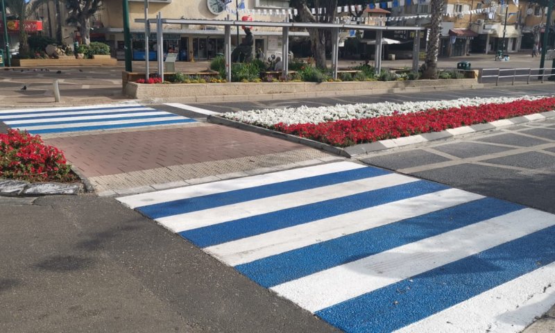 מדליק: כך נראים מעברי החציה ברמת גן