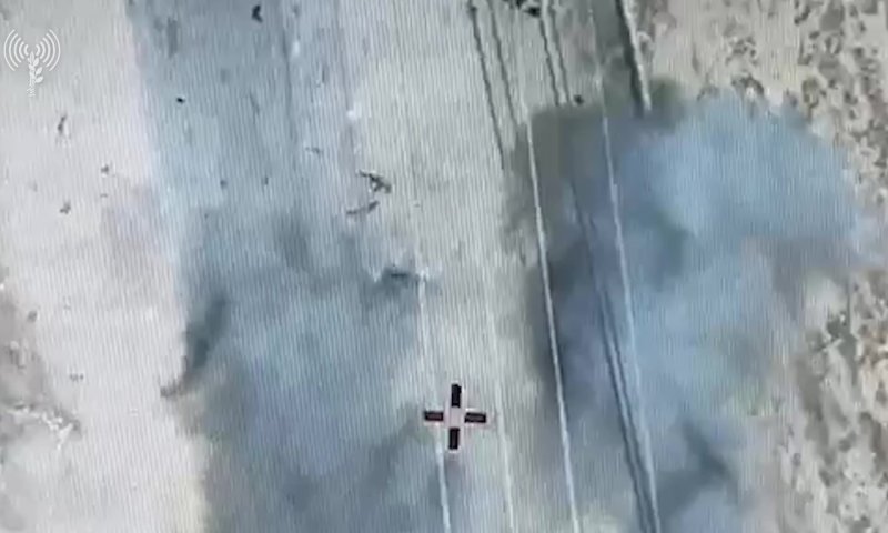 צפו בתיעוד: מחבלים מחוסלים מהאוויר בחאן יונס