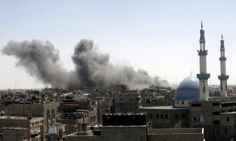 עזה: רקטות הוצבו בבית ספר של אונר"א