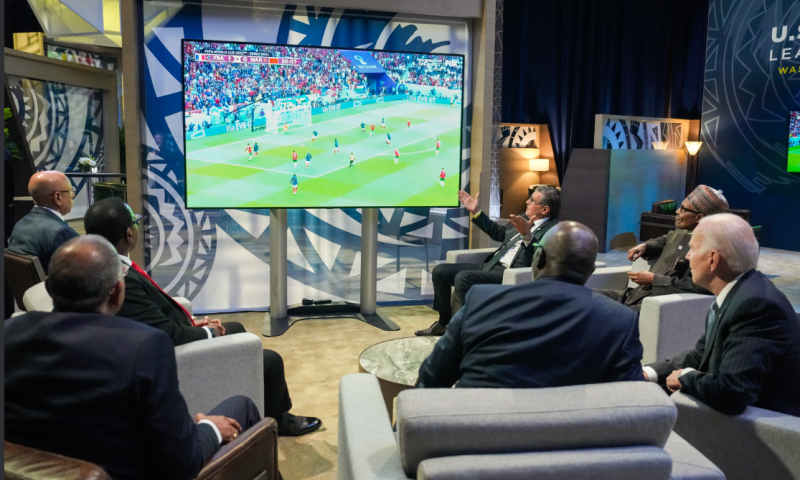 ביידן צפה במשחק עם ר"מ מרוקו: "מדהים לראות"