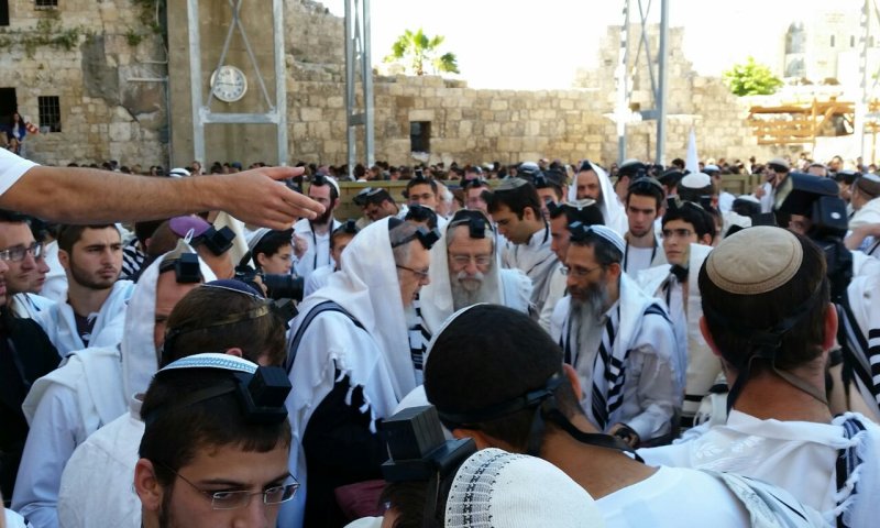 ישיבות ההסדר התאחדו לתפילה מרכזית בכותל