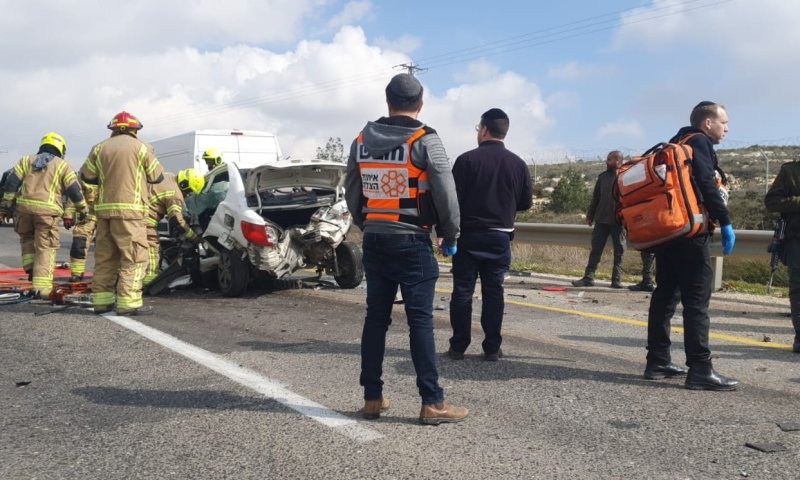 תאונה קטלנית סמוך לבית חורון: הרוג ושלושה פצועים