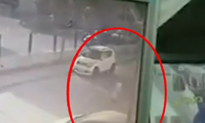 לא יאמן: עבר ליד טיל שנפל בשדרות ויצא ללא פגע. צפו