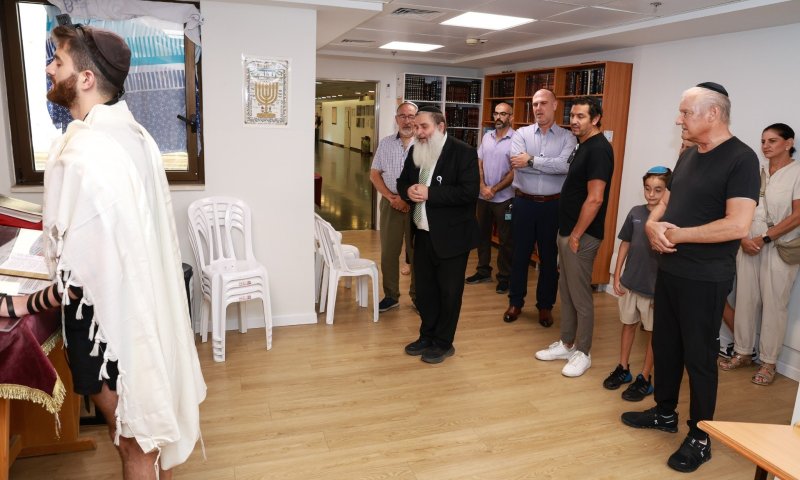 איש הנדל"ן חנך בית כנסת לפצועי צה"ל