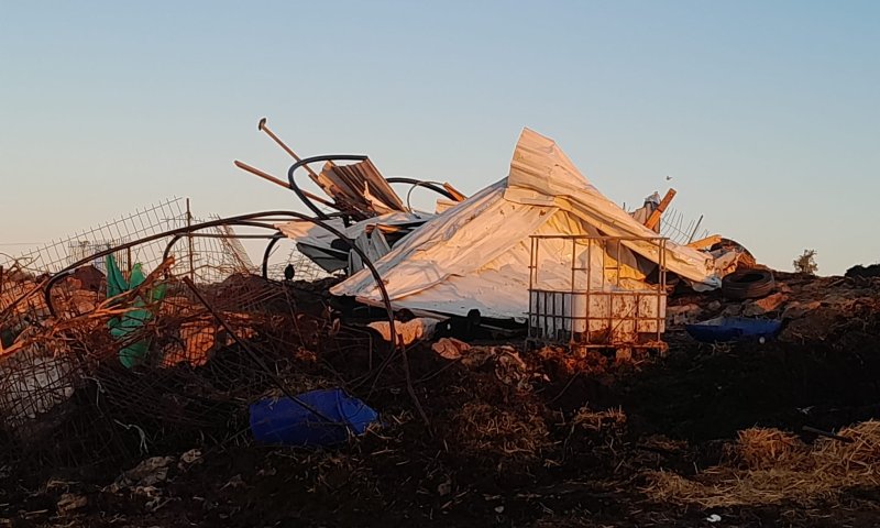 הרס שני בתוך שבוע: כוחות משטרה החריבו את גבעת אור מאיר