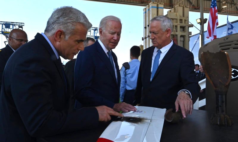 'שיתוף פעולה מהודק': גנץ הציג לביידן מערכות הגנה