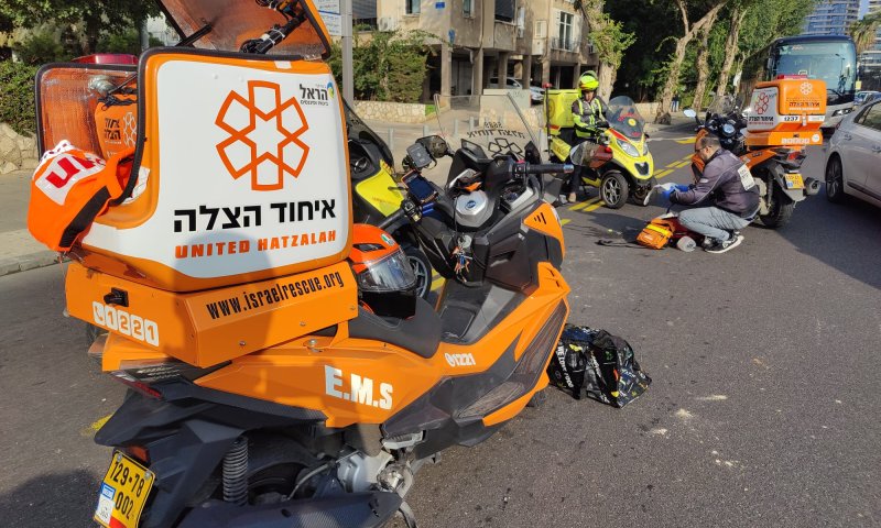 תל אביב: בן 60 במצב אנוש כתוצאה מפגיעת משאית