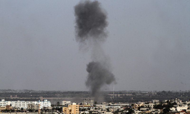 צפו: פיצוץ עצום בשג'עייה ממעוף הציפור