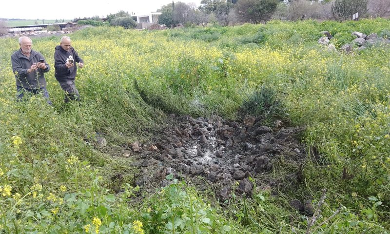 פיצוץ נשמע בגליל התחתון, שרידי פריט אותרו במקום