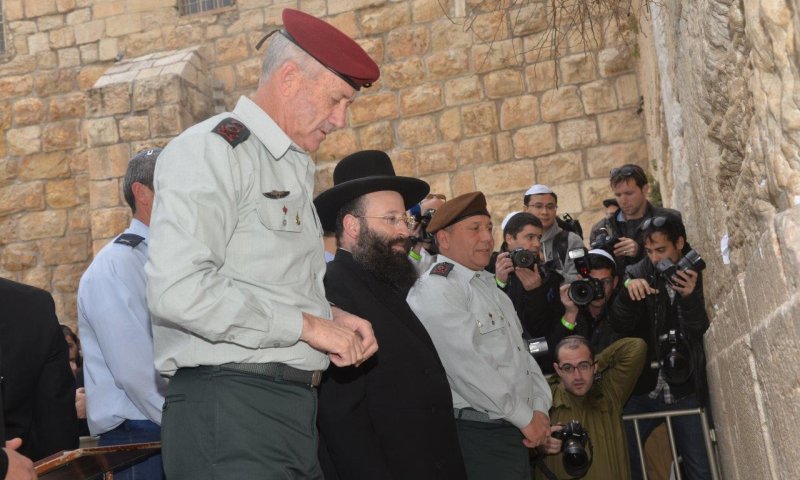 הרמטכ"ל הנכנס והיוצא הגיעו לתפילה בכותל
