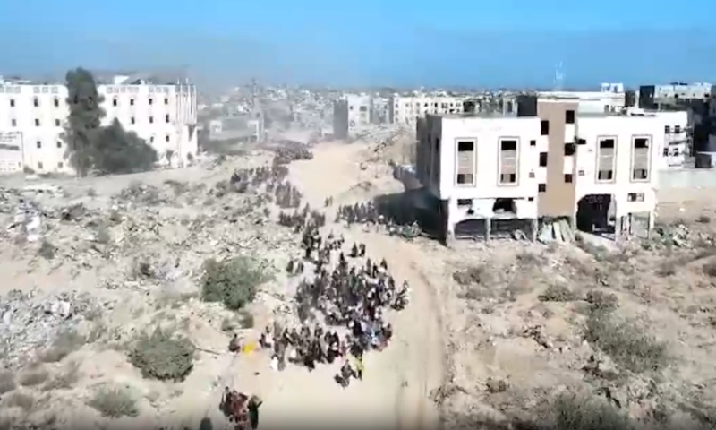 יציאת ג'באליה: מעל 20,000 עזתים התפנו, 150 מחבלים נכנעו