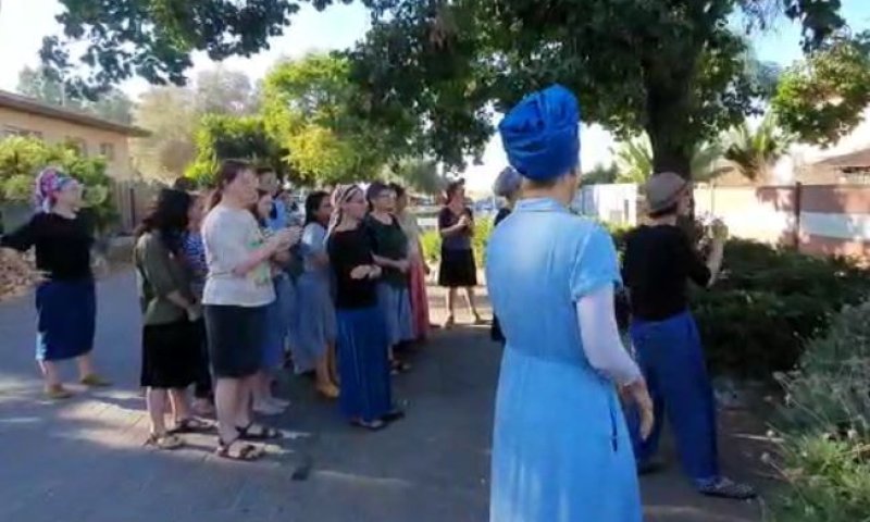 "אתה לא רצוי כאן!" הפגנה מול ביתו של שיינברג. צפו