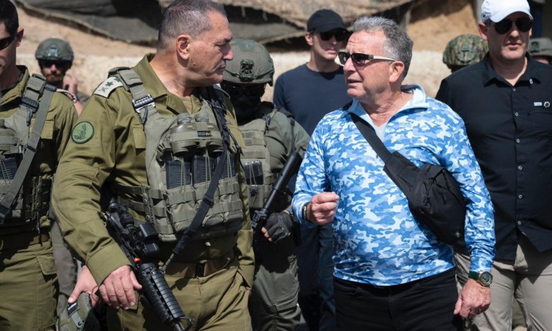 אחרי תחילת הפסקת האש: ויטקוף והרמטכ"ל סיירו ברצועת עזה