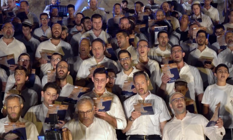 קאמבק היסטורי: 500 לויים חידשו את השירה בירושלים
